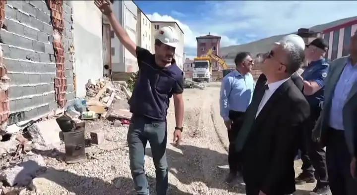 Elbistan'da Rezerv Alanlarda İlk Örnek Daire Tamamlandı