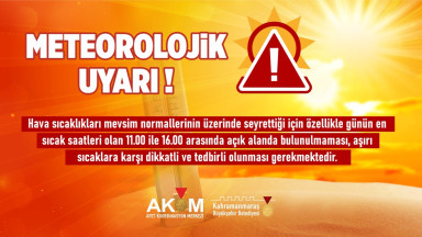 Elbistan’da Kavurucu Sıcaklık Uyarısı: Hava 44 Dereceye Çıkacak!